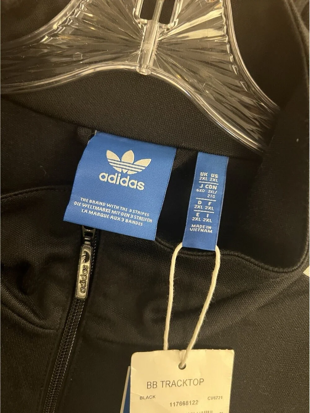 Adidas Classic BB Beckenbauer TrackSuit Set Mens 2XL Jacket & Pants Black